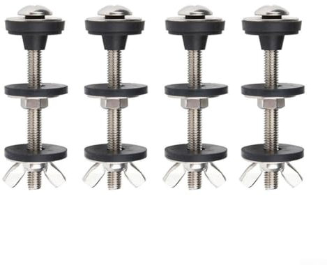 HpLive Set di 4 viti di fissaggio per serbatoio del water, 304 viti in acciaio inox per bagno, WC, accessori