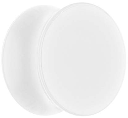 Treuheld® Ohr Plug Weiß | Acryl | Double Flared 18 Größen