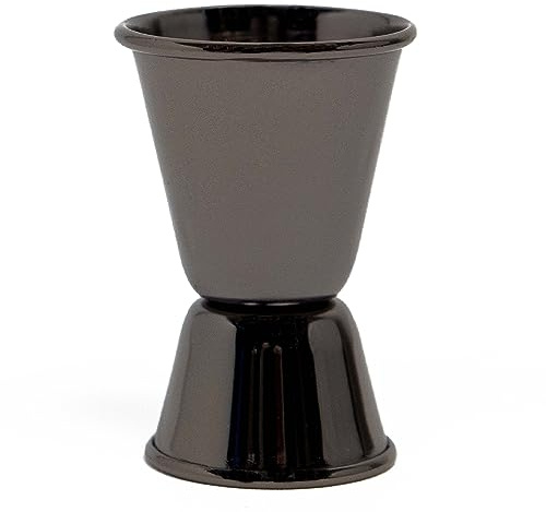 Jigger | Cocktail Messbecher 2cl 4cl | Barmaß | Lacari ORIGINAL Messbecher Cocktail| Bar Jigger aus Edelstahl | Farbe: Schwarz | cl Messbecher | Cocktail Messbecher | Cheers Club