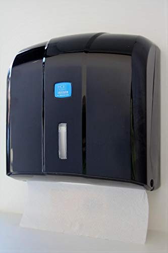 HCR Hygiene Handtuchspender, Papierhandtuchspender, in edlem schwarz