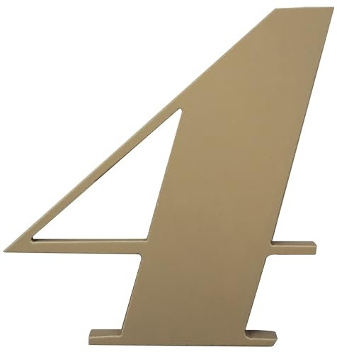 GUIZZO Creart - Hausnummer Außen aus Handwerklicher Keramik, Hausnummern Außen Ideal als Türschild Personalisiert Made in Italy, Personalisiertes Namensschild Haustür Außen - Beige, 10H cm