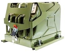 Kanisterhalterung 2x20 L Benzinkanister Dachträger (Grün (ral 6003))