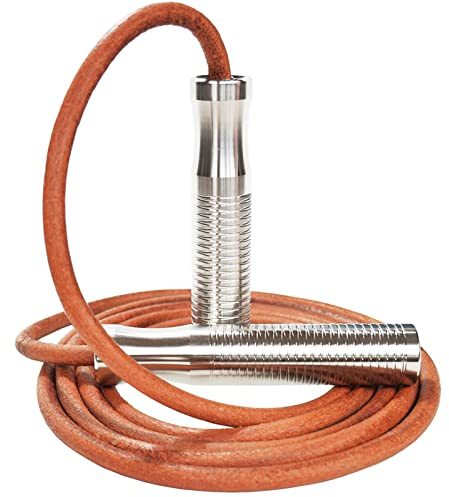 Ahomie Weighted Jump Rope, Heavy Jumping Rope for Women, Men Fitness and Endurance Training, Adjustable Bold Rope, Stainless Steel Non-Slip Handles