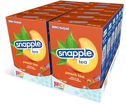 Snapple Tea – Sugar Free & Delicious, Made with Natural Flavors (Peach, 72 Sticks)