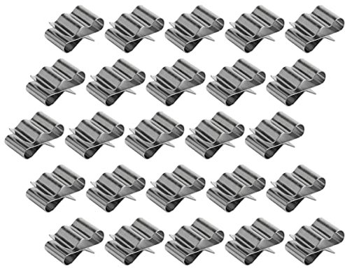 TEHAUX 50stücke Anhänger-verkabelungsclips Photovoltaik-kabelclips Edelstahl-kabelklemmen Für Einfache Montage Robust Und Langlebig Für Haus Büro Und Anhänger