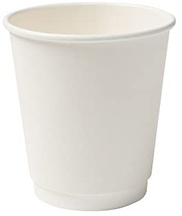 GREENBOX Karton Doppelwand Kaffee Trinkbecher Einweg Bio I 25 Stück To Go Pappbecher weiß unbedruckt 200 ml / 08 oz I 100% biologisch abbaubar, zertifiziert kompostierbar