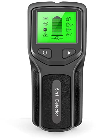 KOCAN Escáner de Pared con buscador de Montantes, HW430 Detector de Vigas 5 en 1 Escáner de Pared Digital portátil Detector de Pared multifunción Profesional Cables Vivos Cable Tubería de Agua de PVC