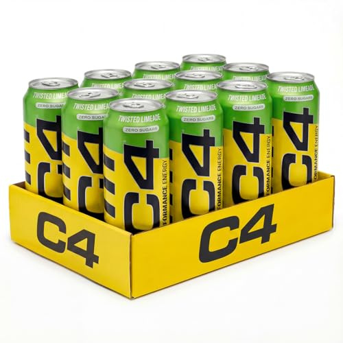 Cellucor C4 Performance Energy Carbonated 500ml x 12 Twisted Limeade Multi-ling