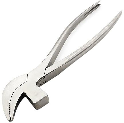 Lodokdre Edelstahl-Schnabelzange Nadelzange mit Nagelentfernung für Schuhherstellung DIY Leder Technologie Reparatur