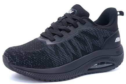 M MAGPER Chaussures orthopédiques pour fasciite plantaire pour femme - Soutien de la voûte plantaire - Pour soulager la douleur du pied - 37-42, A Allblack, 41.5 EU