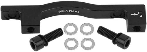 Hominas Fahrrad Scheibenbremse Adapter B-F203 Post Mount Adapter Fahrradbremshalterung mit Unterlegscheiben Rotorzubehör für MTB Mountainbike Fahrrad