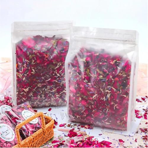 CaiTang 200g Natürliches Hochzeitskonfetti, Biologisch Abbaubare Getrocknete Blütenblätter, Rosenblüten Konfetti, Blüten Hochzeit Werfen Blumenkonffetti für Hochzeiten, Hochzeitsparty Dekoration