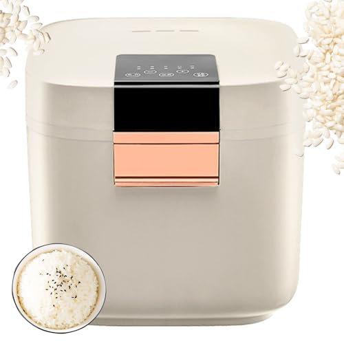 Smart Rice Cooker, 5L Slow Cooker and Steame with 5 Cooking Functions and Non-stick Coating, Dual Bile Dual Mode, 24-Hour Smart Appointment, LED Display, Easy To Clean, for 2-10 People