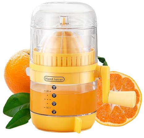 Cxqbsmy Juicer Machine Saftpresse Manuell 2-in-1 Zitronen-Orangen-Zitruspresse mit Deckel und Griff citrus juicer, für Zitronen Orange Grapfruit und Zitrusfrüchte Obstpresse Manuell