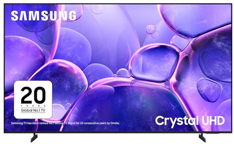 Samsung 85 U8000F, Crystal Processor 4K, 4K Upscaling, Q-Symphony, Knox Security, Metal Stream Design, 2025