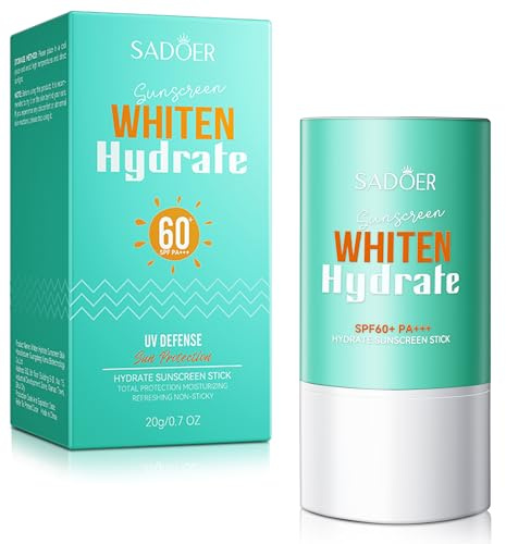 Dufuso Stick Solaire Invisibile, UV SPF60+ Protection UVA/UVB, Beurre de Karité & Vitamine E - Vegan & Cruelty Free - Compact et Nomade