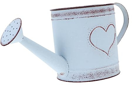 UKCOCO Regadera Vintage de Hierro para Escritorio y Terraza, Maceta Rústica Multifunción para Flores Diseño Europeo y Estilo Campestre