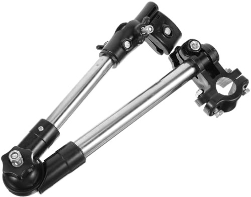 Beavorty Foldable Portable Stainless Steel Umbrella Holder Clamp Mount Stand for Bike and Wheelchair, Black Colour, Suitable for Riding Outdoor Use