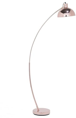 Beliani Stehlampe im modernen Stil Metall Kupfer Dintel
