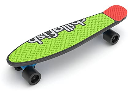 Chillafish Skatie, Einsteiger Skateboard für Kinder ab 3 Jahren, mit langem Radstand für mehr Stabilität, mehrere Decks & Heck Farboptionen