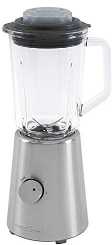Profi Cook Standmixer PC-UM 1213 Universal-Mixer mit 4 Geschwindigkeitsstufen, massiver Glas-Behälter mit Skala, Ice Crush-Funktion, inkl. Puls-/Turbo-Funktion, 1l Fassungsvermögen, edelstahl