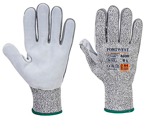 Portwest - Gants anti coupures de niveau D et anti chaleur RAZOR 7 - Gris