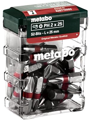 Metabo Bit-Box PH2, SP – 626715000 – Für präzise Schraubarbeiten – 25-teilig