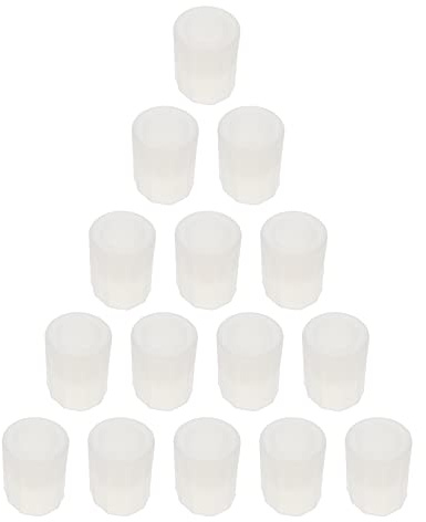 10pcs Silicone Shot Glass Mold Glass Mold Whiskey Glass Mold for DIY Cupcake Decoration Candy Fondant Ice Cream Desserts Soap (White)