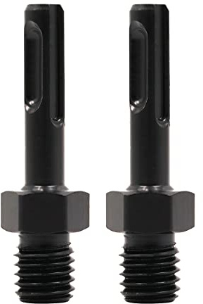 HIGHDRIL Adapter for Core Drill Bit - 2pcs M14 Thread to SDS Plus Shank,Core Drill Bit Adapter - M14 Male Thread to SDS-Plus Shank for Hammer Drill