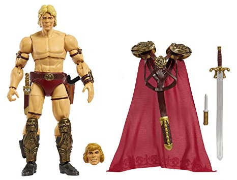 Masters of the UniverseMasterverse He-Man Personaggio snodato da collezione ispirato al film, con accessori e parti del corpo intercambiabili, giocattolo per bambini 6+ Anni, HLB55