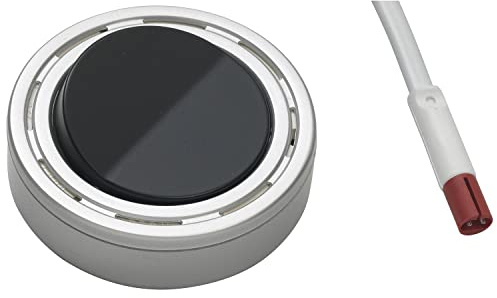 Metabo 53119605 Elektra Built-in Round Rocker Switch, 230V, Kunststoff, Aluminium/Schwarz