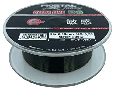 Mostal Ultraline BG 300m monofile Angelschnur Black Green Mono Schnur