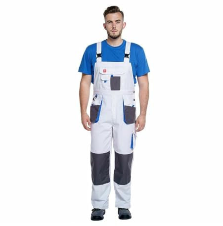 Clothing Estates Work Classic Trousers Men Bib and Brace Overalls Workwear Painters Decorators (32-34 inch (50))
