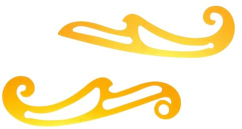 HOODANCOS 2 Piezas Regla Curva De Costura Regla Patronaje Curva Para Diseño De Ropa Y Sastrería Herramienta De Medición Para Prueba De Ropa Manualidades Y Dibujo De Cuellos Y Bolsillos 16.92X5.31 in