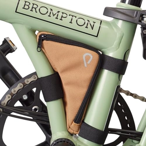 Vincita Boomerang Bag - Frame Bag for Brompton Bike - Bicycle Accessories (Brown)