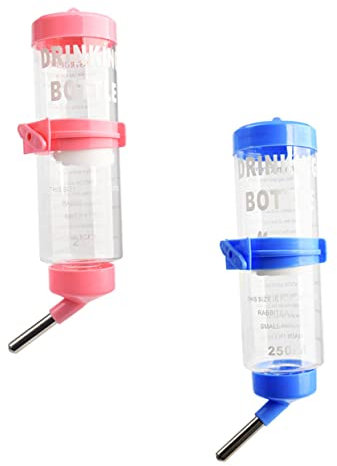 Yardwe 6 Pièces Petite Fontaine À Boire pour Animaux De Compagnie Cage Cruche d'eau Distributeur d'eau Distributeur d'eau pour Lapin Bouteille d'eau Suspendue pour Animaux De Compagnie