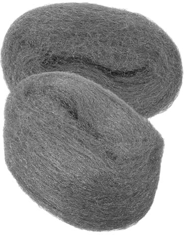 GARVALON 2piezas Lana Reutilizable Para Limpieza De Ventanas y Superficies Estropajo Flexible Para Abrillantar y Desoxidado