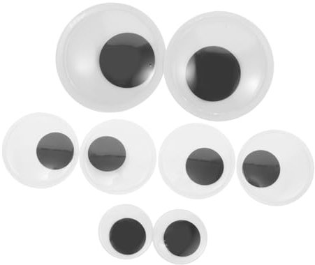 DIYEAH 8stücke Extra Große Selbstklebende Wackelaugen Für Bastelarbeiten Und Heimdekoration Große Türwackelaugen Für DIY-projekte Und Puppenherstellung Wackel-Augen Zum Aufkleben Kühlschr