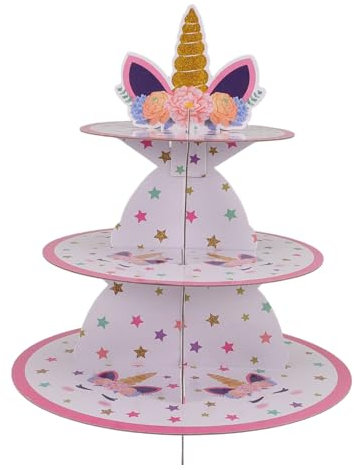 Warmhm Cupcake Display Stand Cake Stand Birthday European Paper Decor