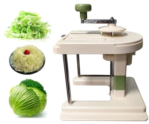 Affettatrice manuale per cavoli, con 3 lame in acciaio inox, 5 kg in 5 minuti, ideale per ristoranti e uso domestico