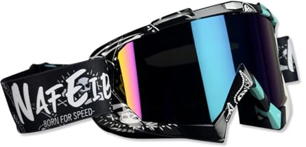 OLYSPM Gafas Motocross,Gafas Moto con Lentes de PC y Montura de TPU,Máscara Motocross Anti-Apanamiento Protección UV para Motocicleta,Racing,Offroad UTV,BMX
