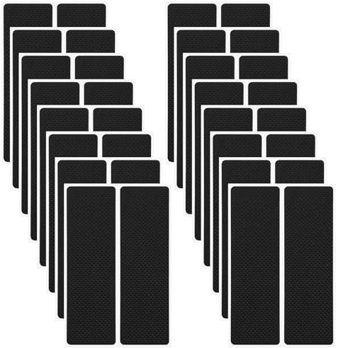 Classicseali 16pcs Rubber Furniture Pads, Thick EVA Non Slip Furniture Pads for Wood Floor to Keep Furniture From Sliding On Floor, 5.7 X 1.8 In Self Adhesive Rubber Pads for Hardwood Floors