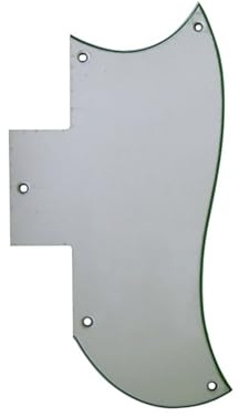 Kleines SG-Gitarren-Schlagbrett Weiß Schwarz Weiß Dreilagig