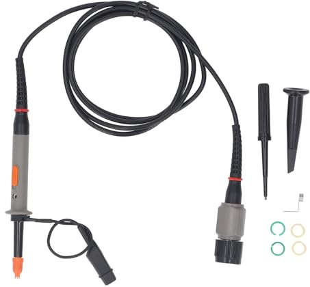 Telituny Oscilloscope Probe, 500MHz Universal Passive Probe 10X 1X Switchable with BNC Connector, High Impedance Test Probe with Accessories for Electronics Testing