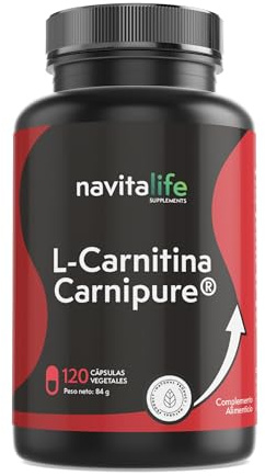 L Carnitina Carnipure® de Lonza 2000 mg, 120 Capsulas Vegetales | Máxima Pureza y Biodisponibilidad | Alta absorción | Aumento de Energia y Resistencia | Vegano, Sin Gluten, Sin Aditivos | Navitalife