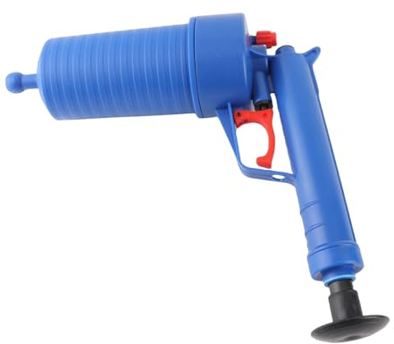 CHICIRIS Air Power Drain Ouvre-Bouchons Haute Pression Efficace pour Salle de Bain, Cuisine, Tuyau de Toilette – Corps de Pistolet en ABS avec Ventouses de 5 Tailles pour Un Usage Domestique