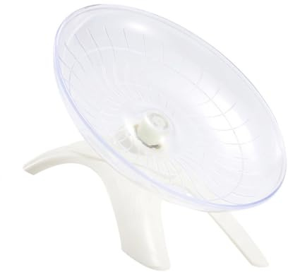 MINAOLULUS Rueda de Ejercicio Silenciosa para Hámster, Plástico Resistente, Tamaño Pequeño, Color Aleatorio, Juguete Deportivo para Mascotas Pequeñas, Platillo Volador de
