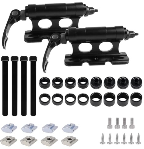 Tyafzzn Lot de 2 supports de fourche de toit de vélo en alliage d'aluminium - Support de fourche avant pour voiture, camion, remorque M5/M12/M15 x 100 mm, M15 x 110 mm