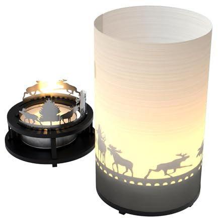 13gramm Elch Premium Geschenkbox - Magische Motivkerze für Weihnachten mit Schattenspiel | Dekoratives Accessoire für Adventskranz und festlichen Tisch