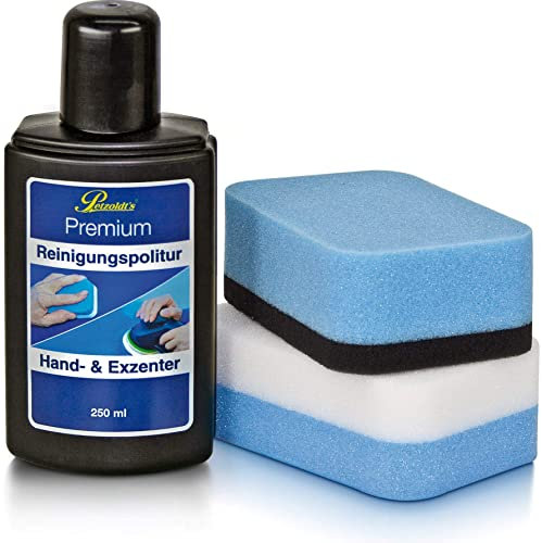 Petzoldt's Premium Reinigungspolitur-Set, zur Lackpolitur von Hand
